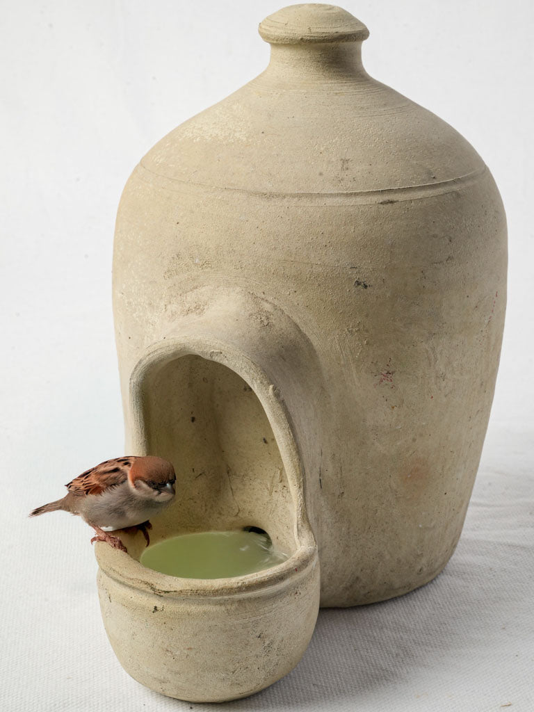Timeworn French-style clay vessel