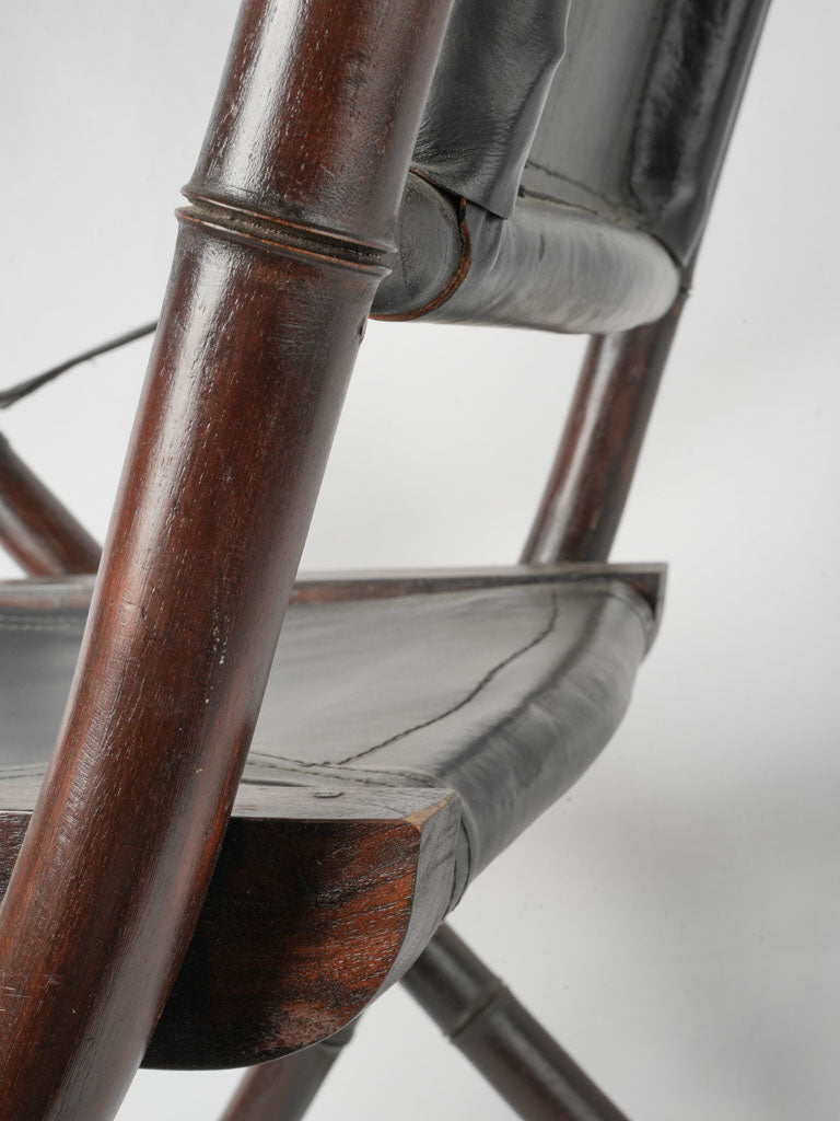 Modern campaign-style folding seats