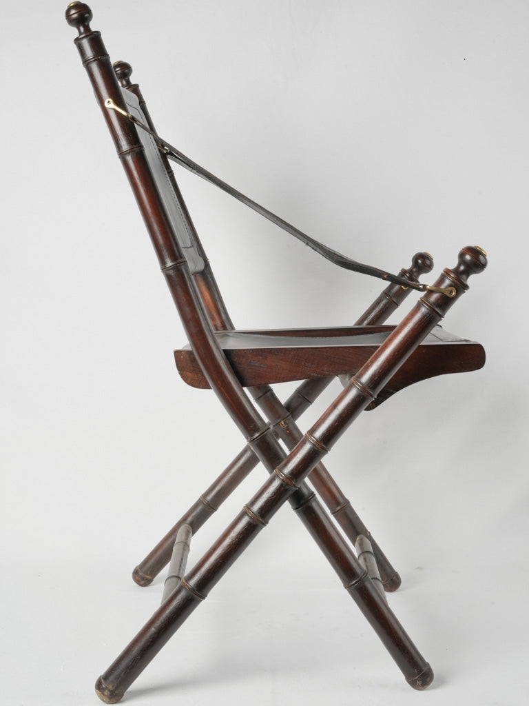 Distinguished French bamboo-style chairs