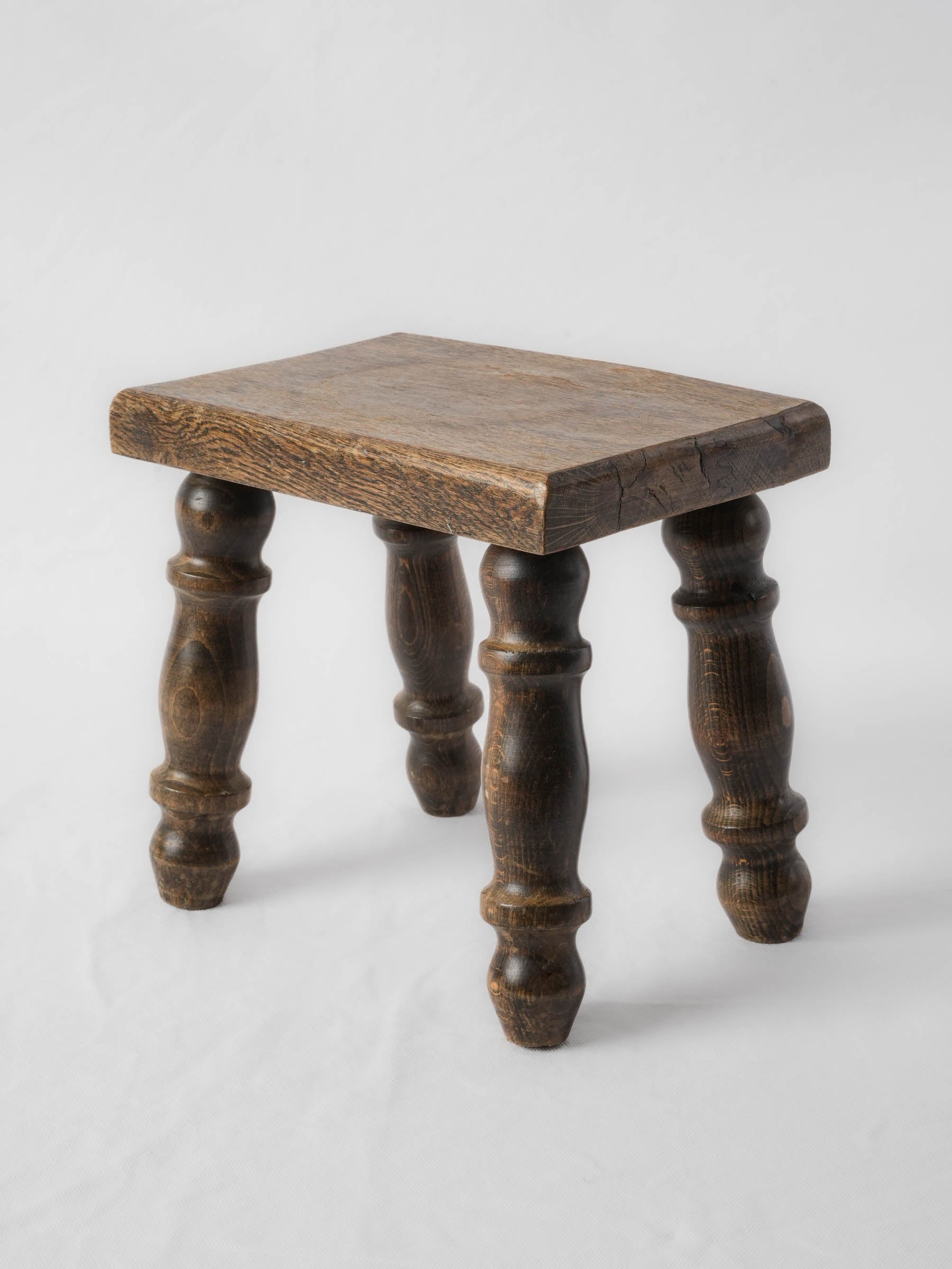 Warm Aged Wooden Milking Stool