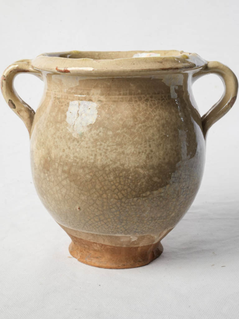 Classic olive glaze confit jar