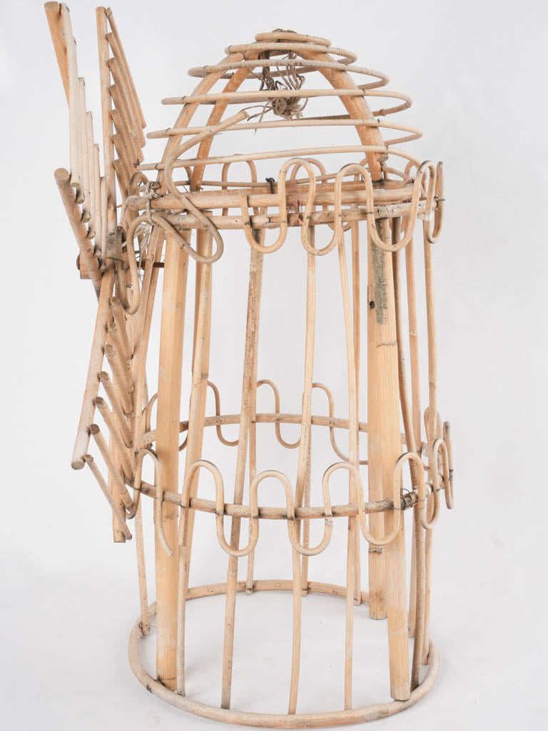Vintage wicker windmill decoration 24¾"