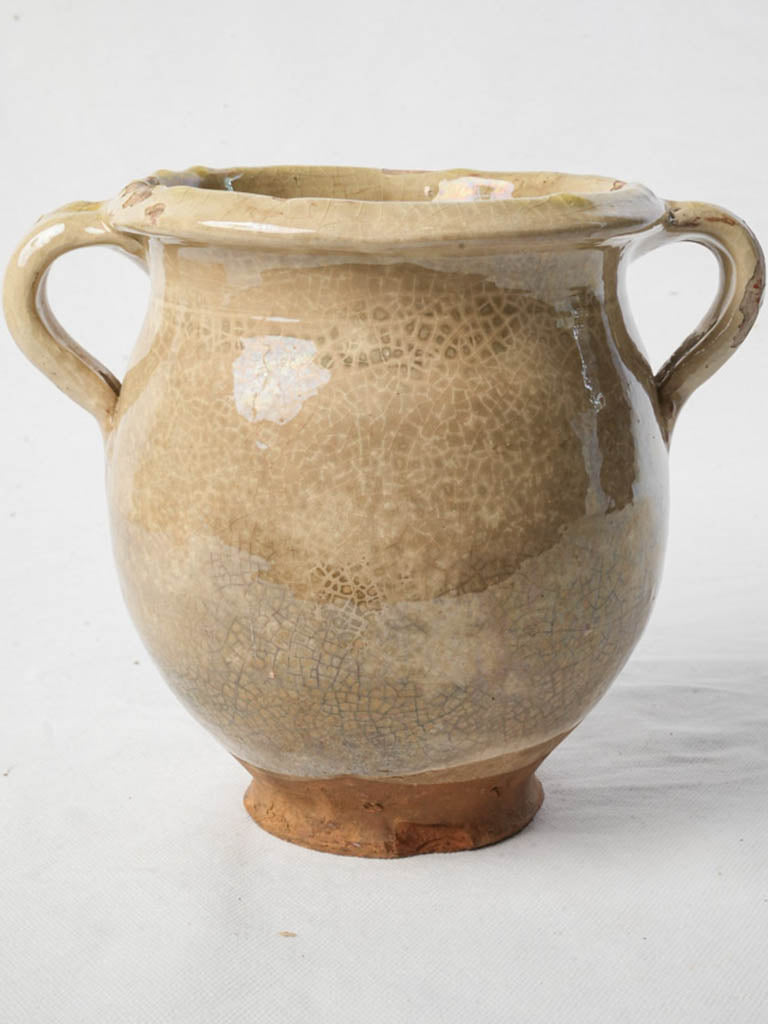 Antique twin handles confit jar