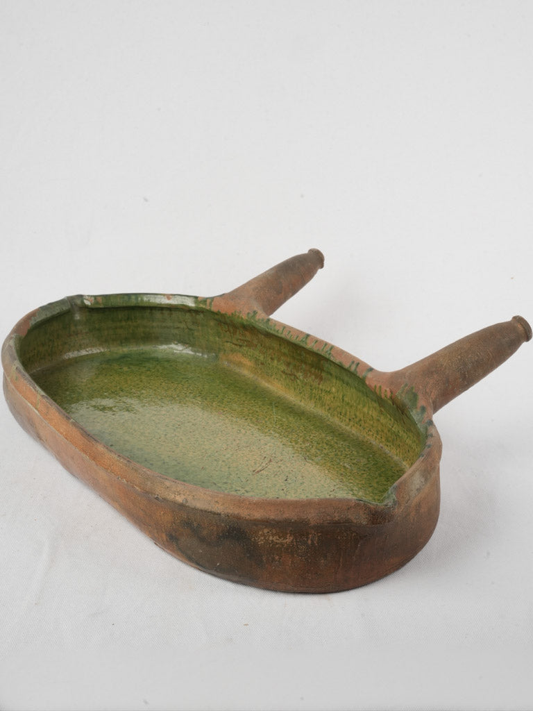 Rare 19th-century terracotta lechefrite