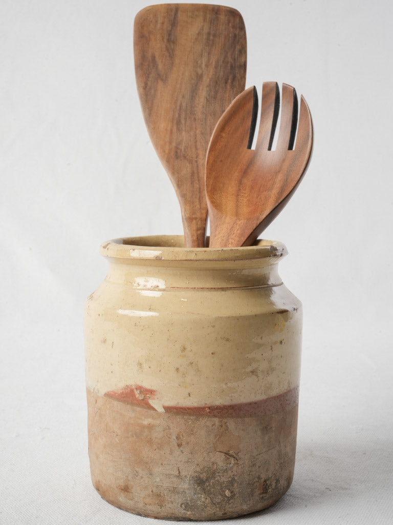 Rustic vintage terracotta kitchen pot