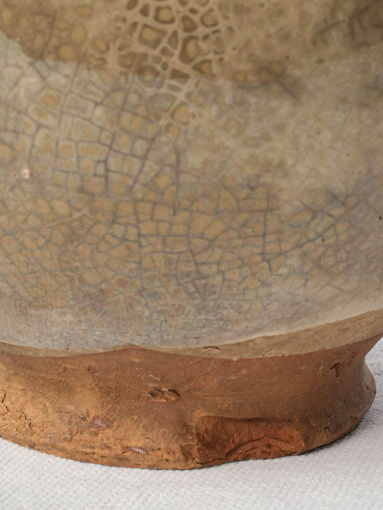 Elegant rolled rim terracotta pot