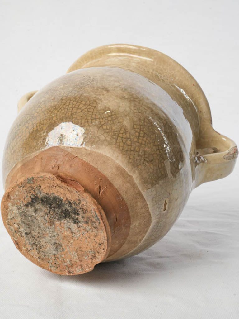 Timeless crackled finish confit jar