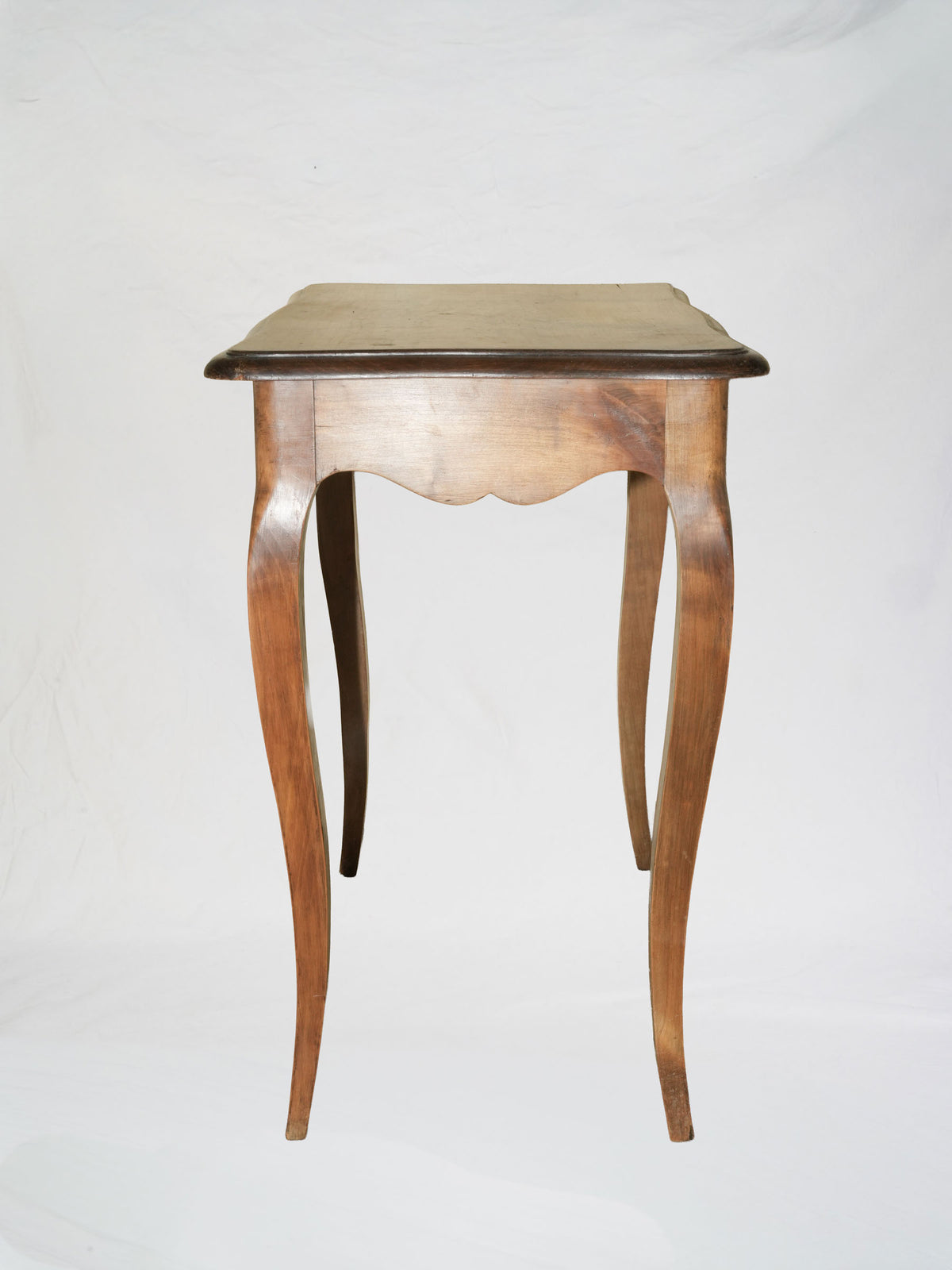 French Oak Side Table with Cabriole Legs, Early 20th Century
