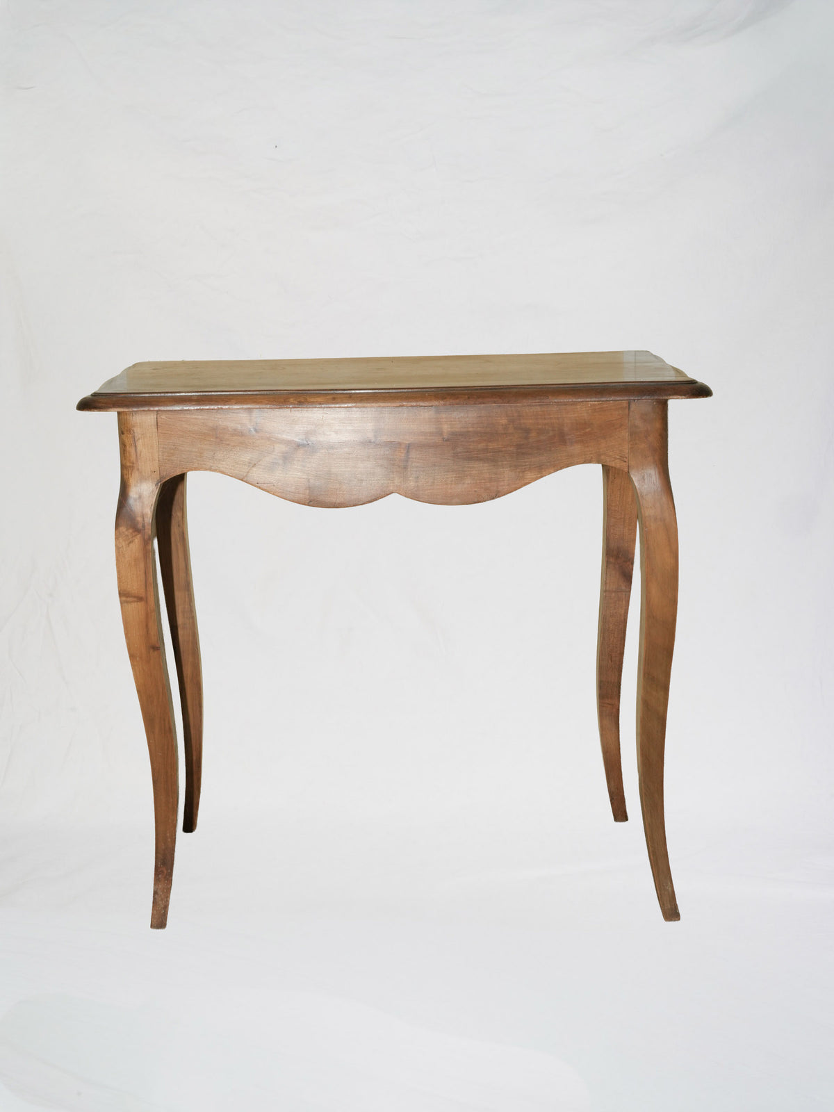 French Oak Side Table with Cabriole Legs, Early 20th Century