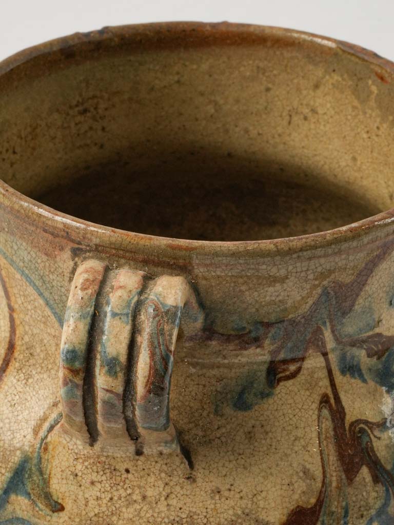 Historical glazed pottery piece