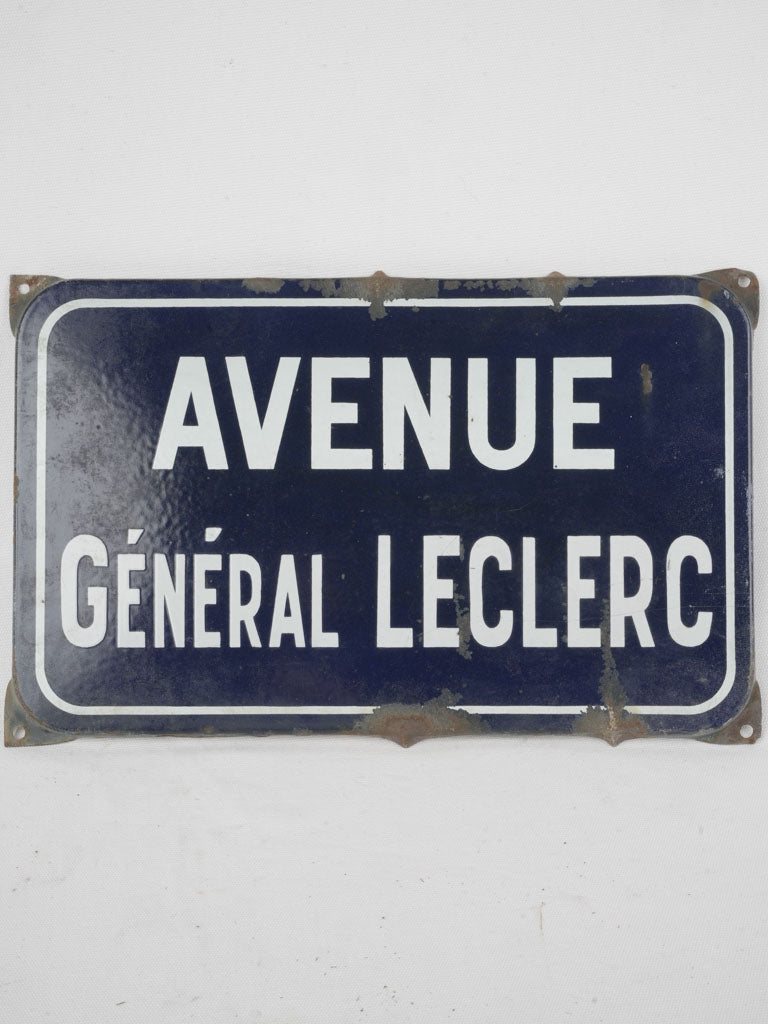 Vintage authentic enamel street sign
