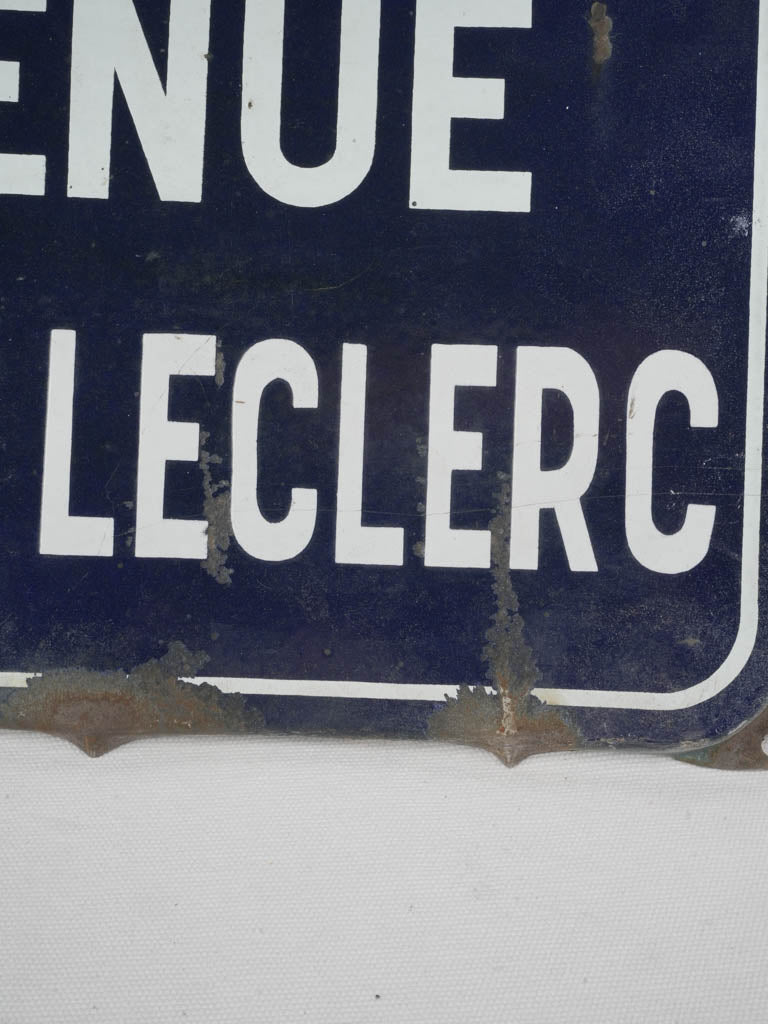 Historical French rustic street sign