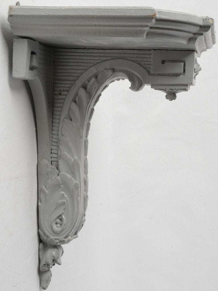 Late 19th-Century French Gray Wall Bracket - 13"