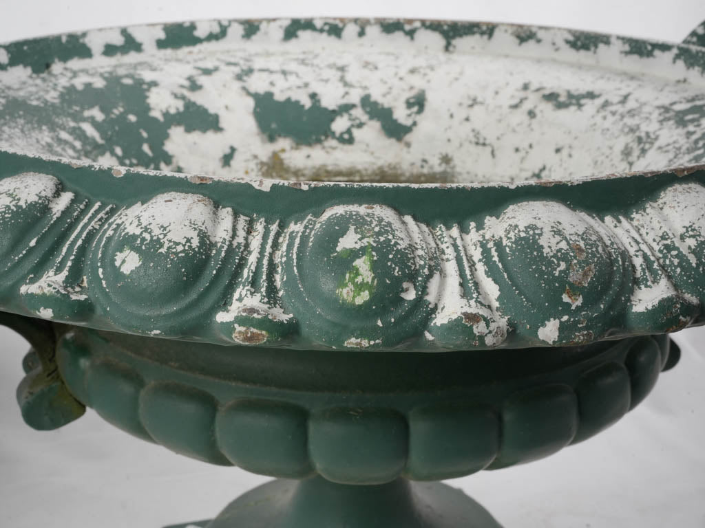 Pair of Late 19th Century French Cast-Iron Chambord Style Planters - 17" x 28"