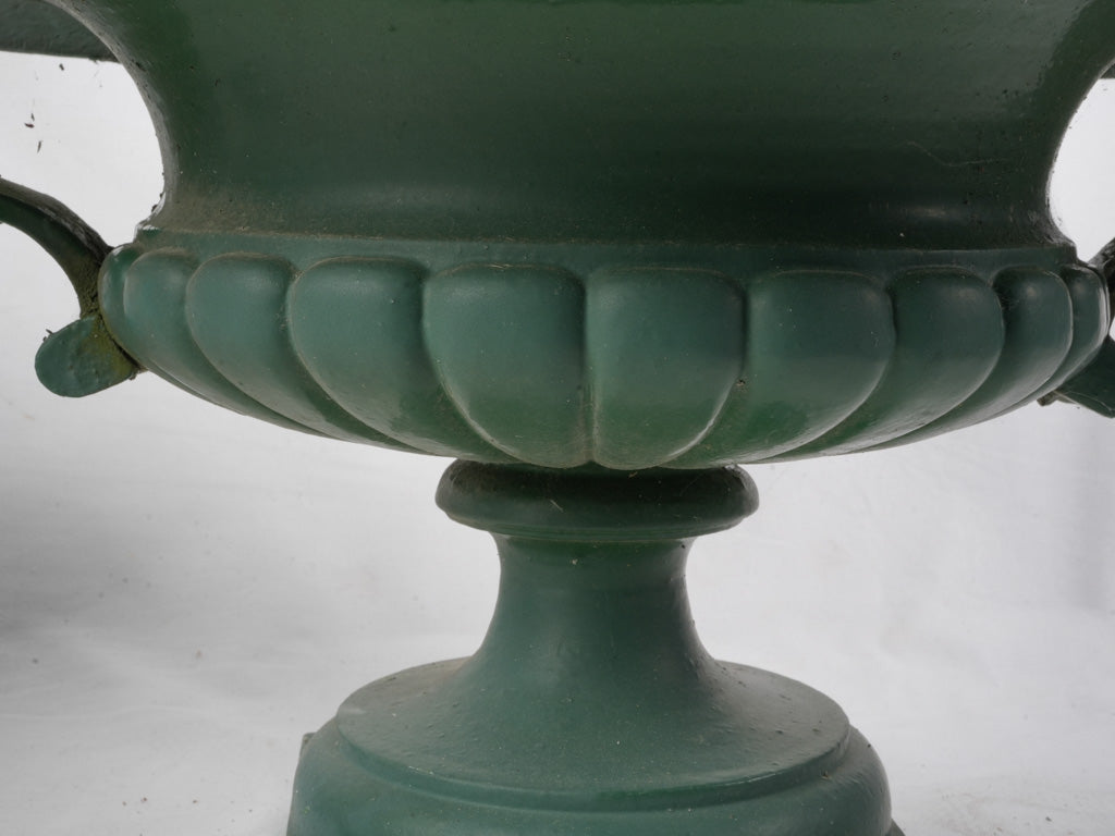 Pair of Late 19th Century French Cast-Iron Chambord Style Planters - 17" x 28"