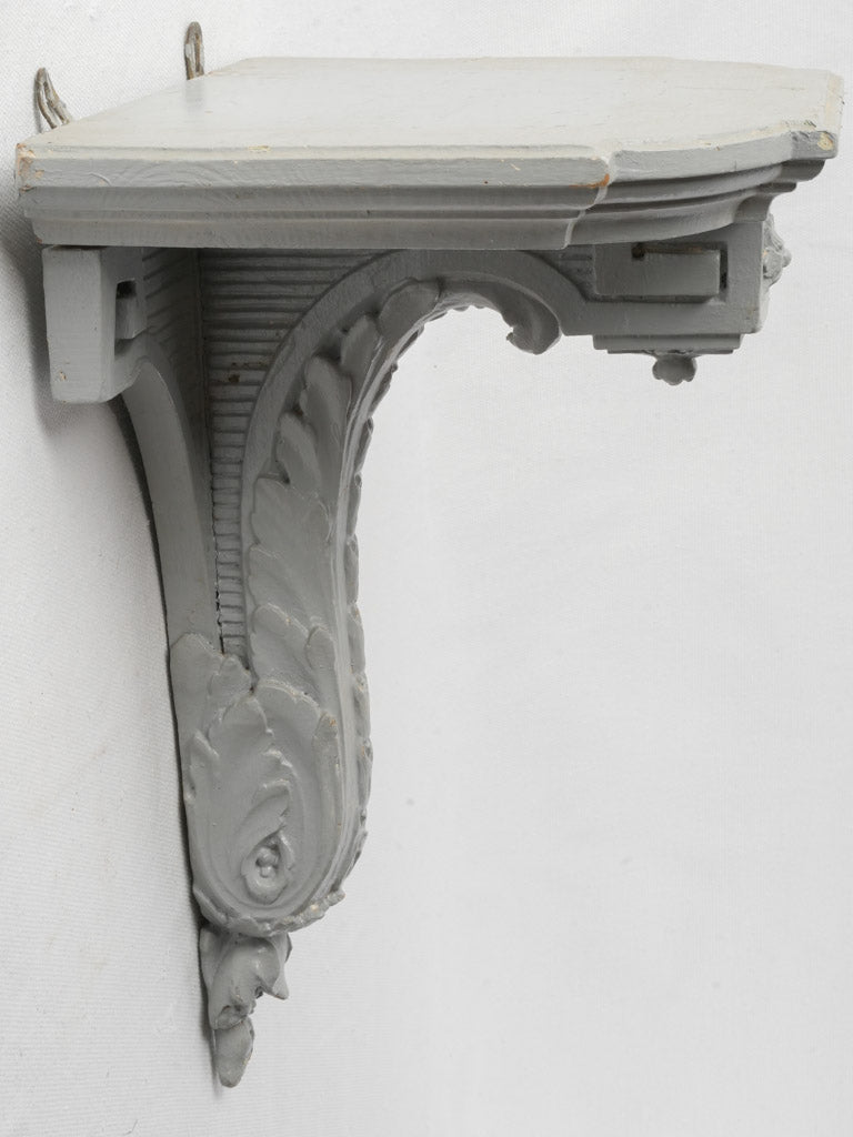 Late 19th-Century French Gray Wall Bracket - 13"