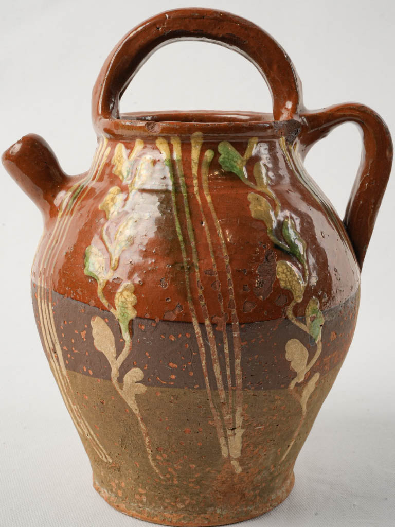 Collectible artistic floral ewer