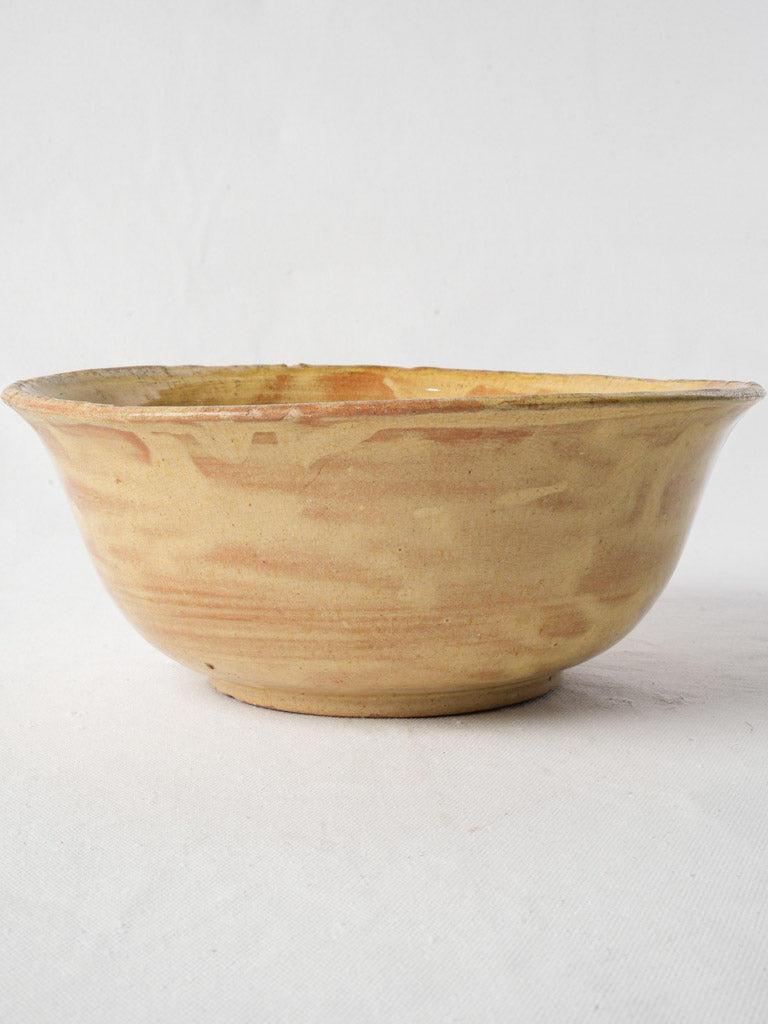 Mid-20th Century French Handcrafted Terracotta Fruit Or Salad Bowl