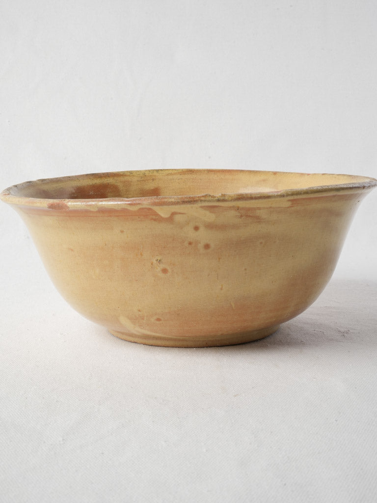 Mid-20th Century French Handcrafted Terracotta Fruit Or Salad Bowl