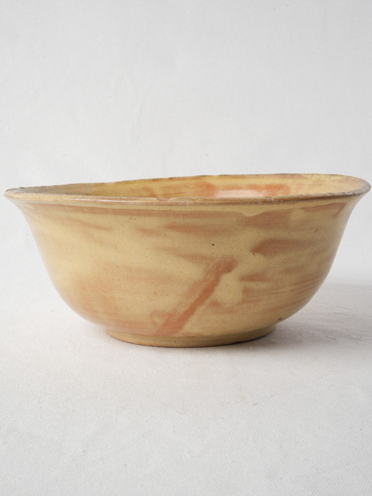 Mid-20th Century French Handcrafted Terracotta Fruit Or Salad Bowl