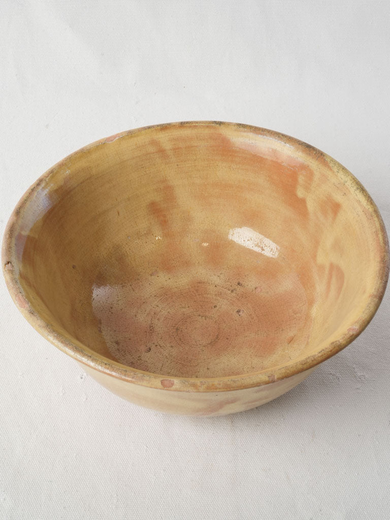 Mid-20th Century French Handcrafted Terracotta Fruit Or Salad Bowl