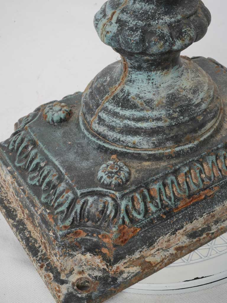 Antique turned finial letterbox