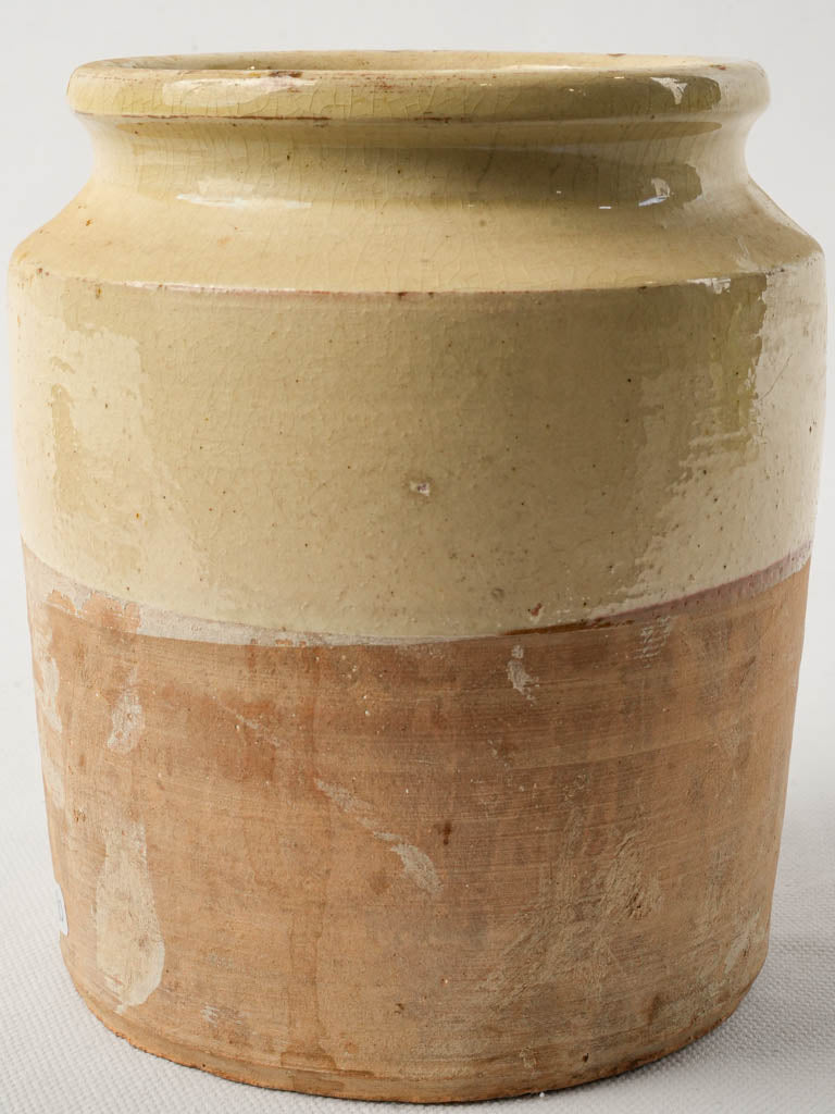 Historical French pottery terracotta vessel