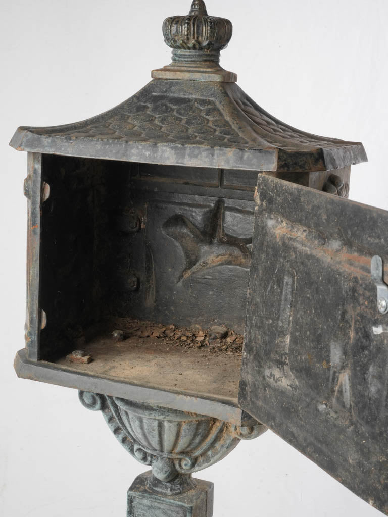 Charming aged surface letterbox