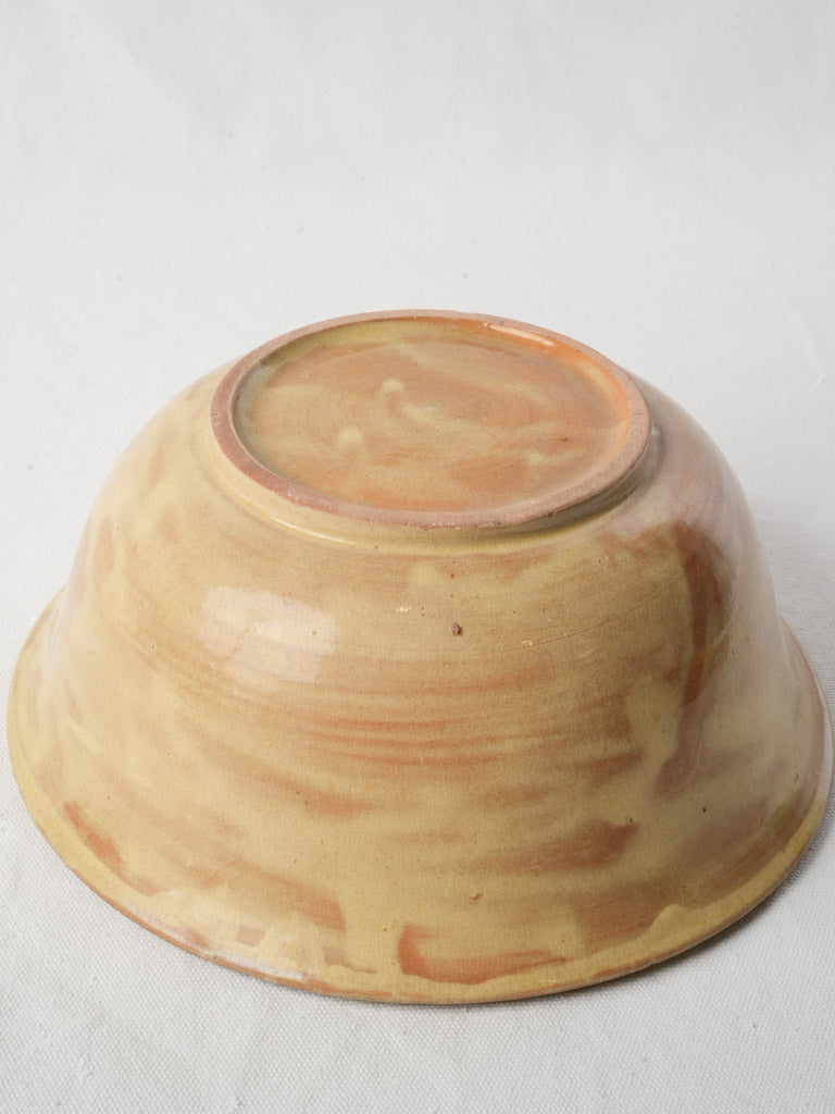 Mid-20th Century French Handcrafted Terracotta Fruit Or Salad Bowl