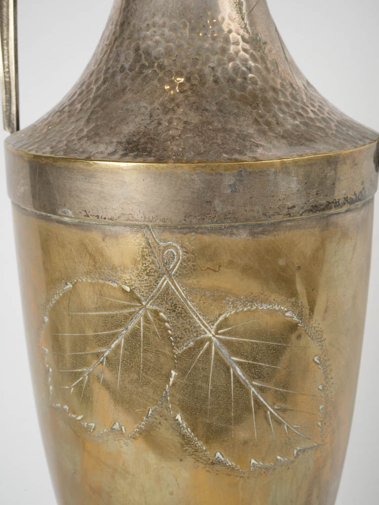 Decorative engraved historical vase