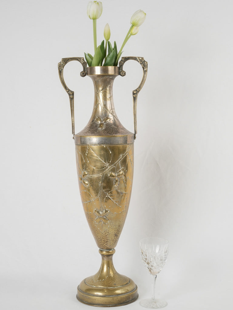 Historical trench art vase