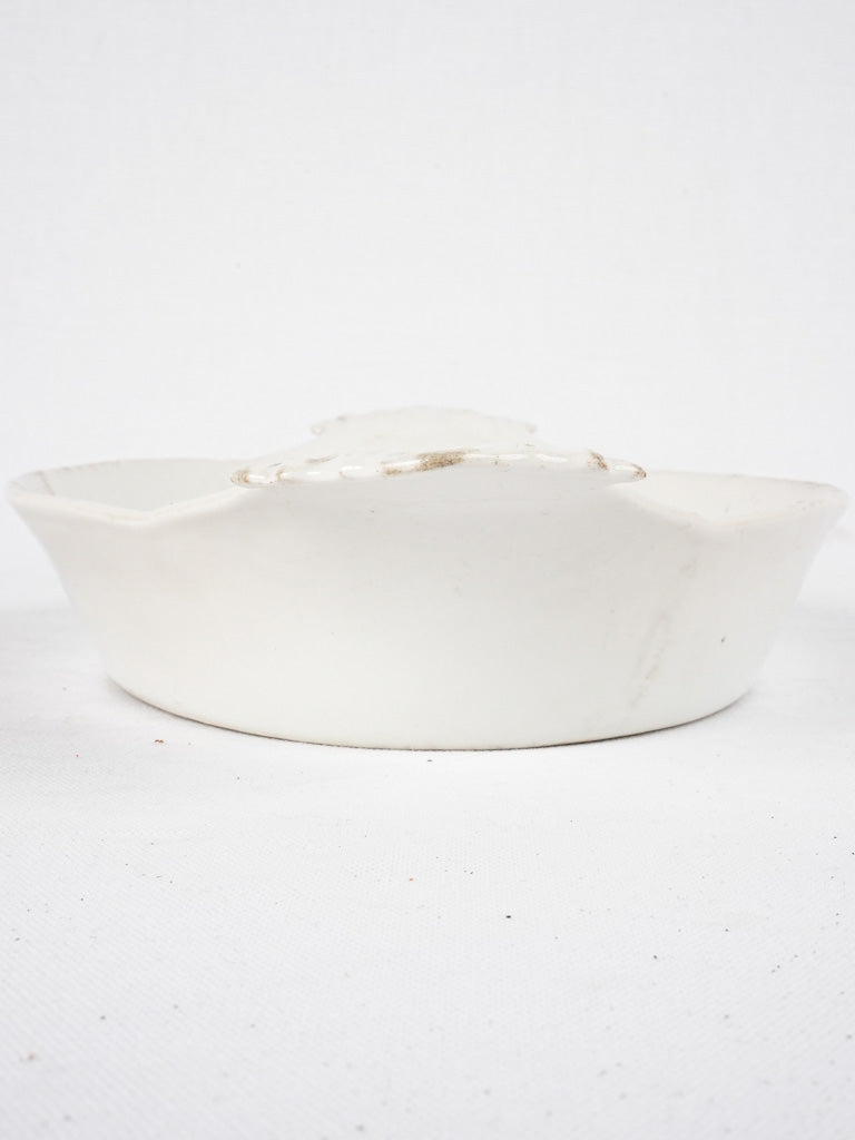 Vintage white French serving platter