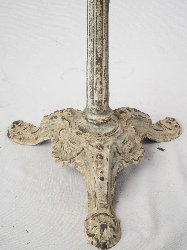 Timeworn cream painted base table