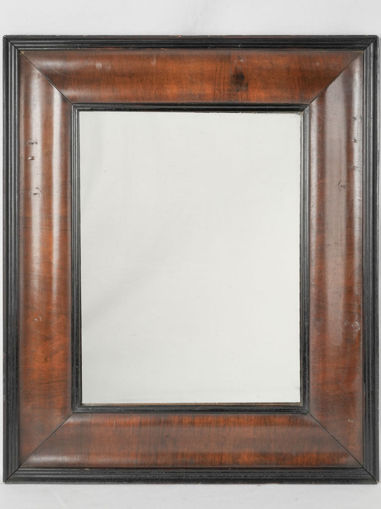 Antique Dutch Walnut Frame Mirror