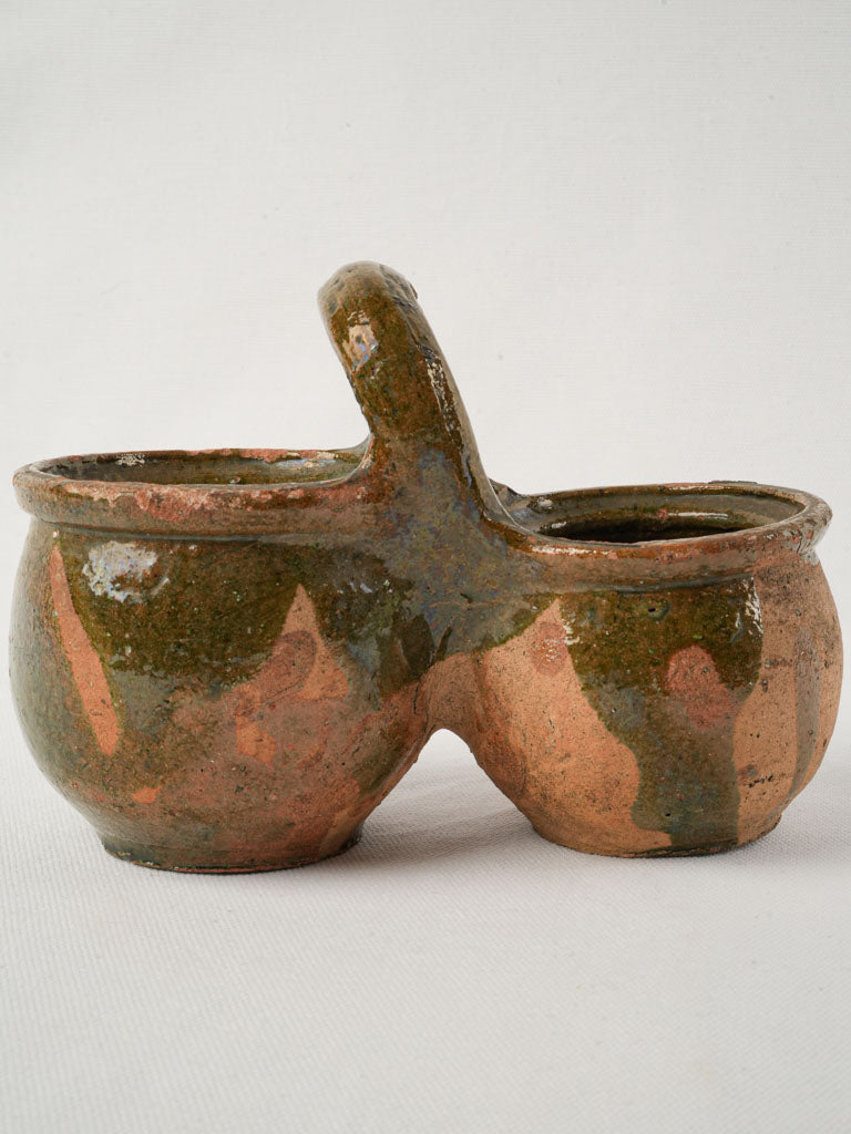 Charming rustic salt-and-pepper holder