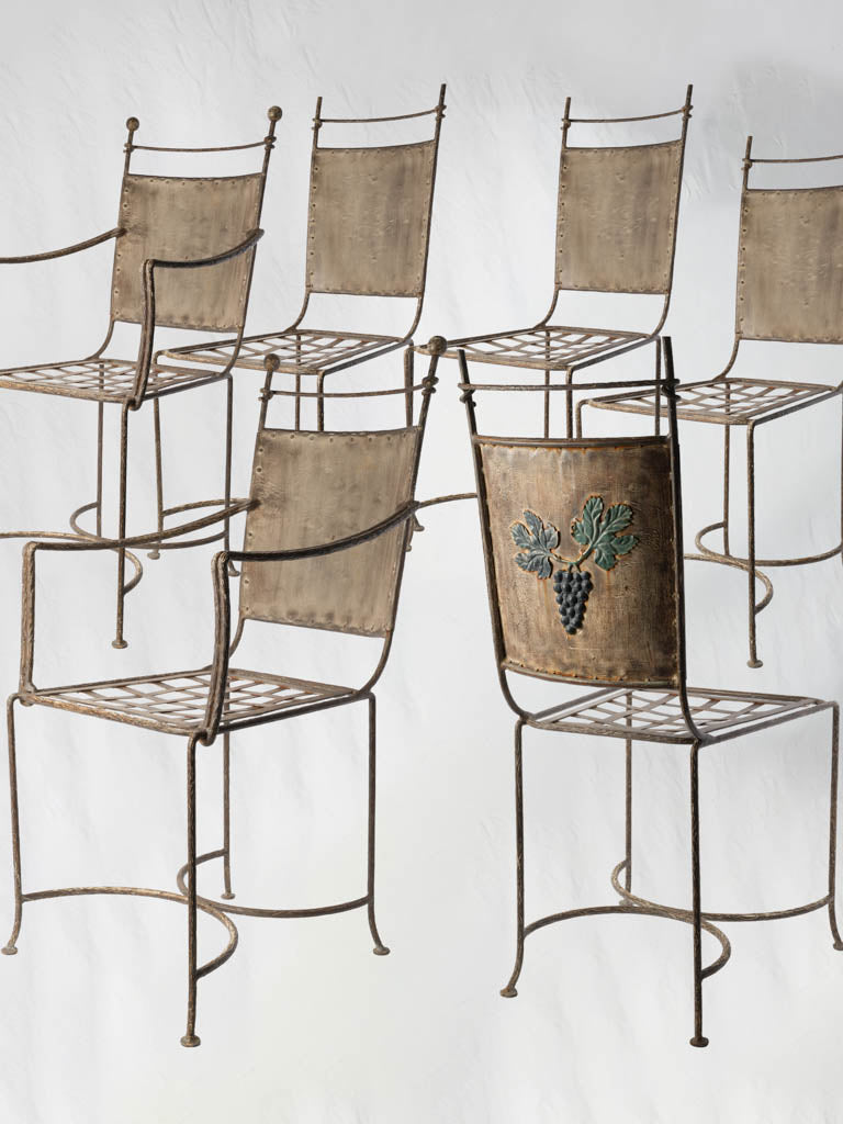 Vintage hand-forged garden suite