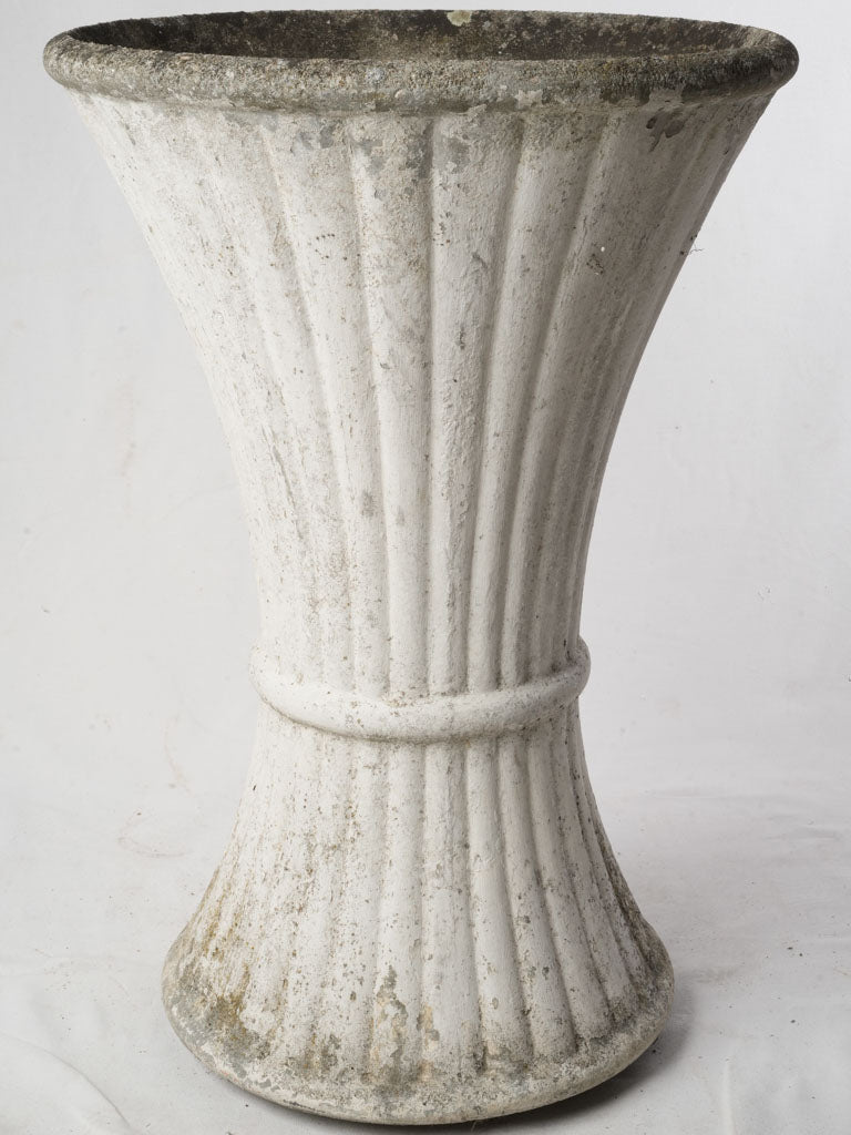 Mid-century fluted garden planter