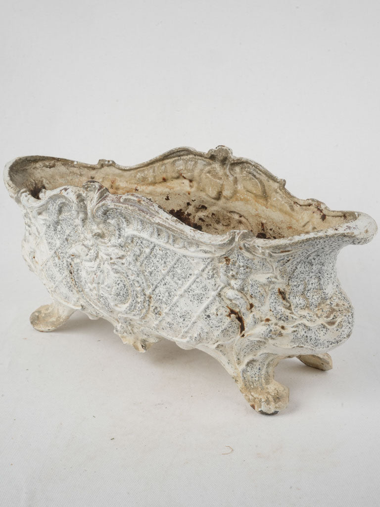 Aged decorative foliate design jardinière