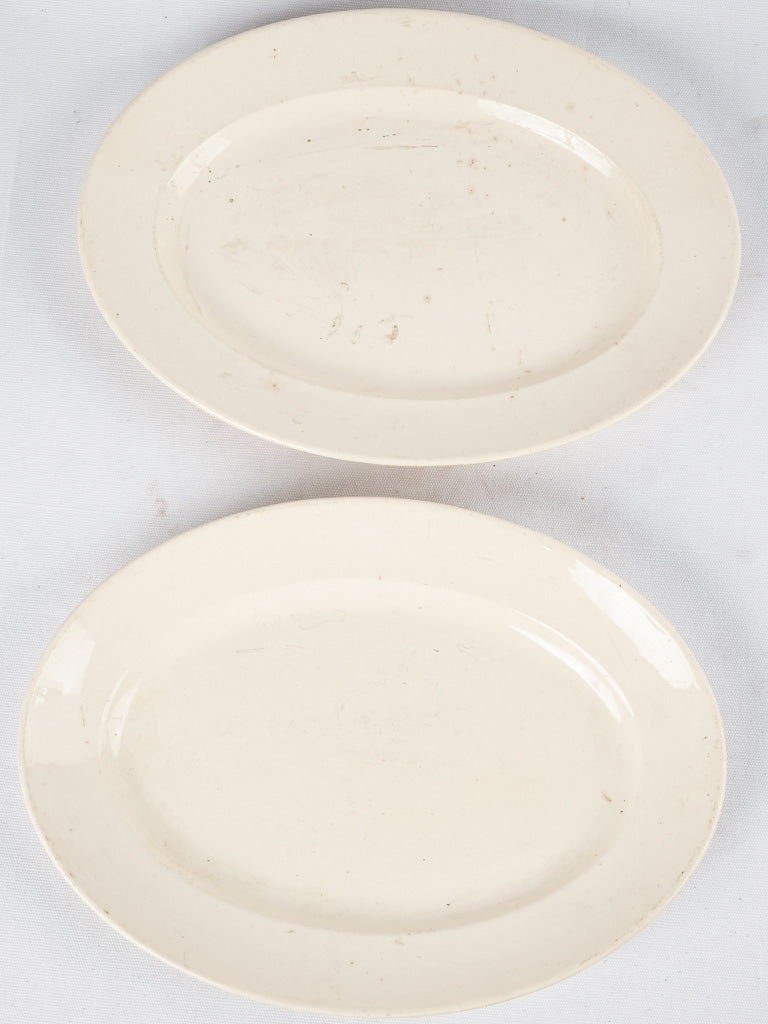 Traditional French Digoin stoneware platters