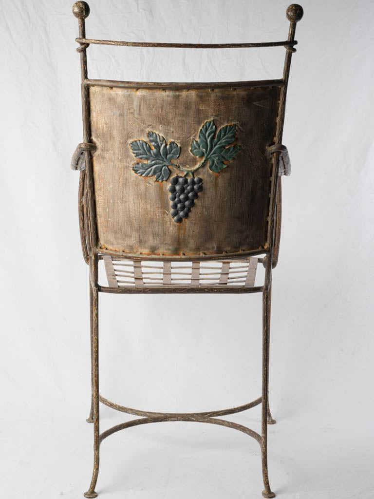 Sculptural iron weathered patina set