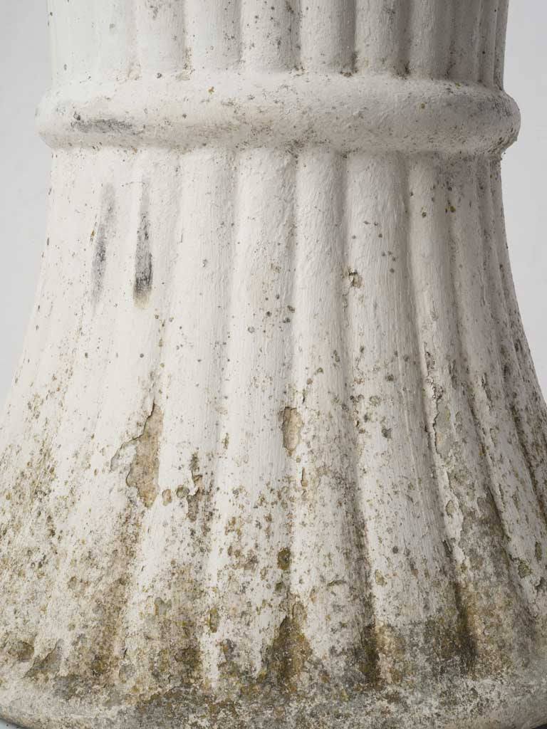 Naturally mottled garden urn