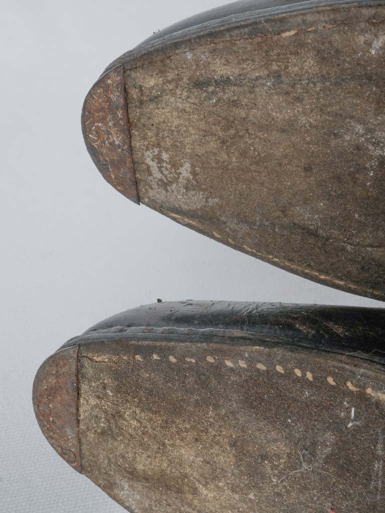 Fine, vintage, French, men's, leather equestrian boots