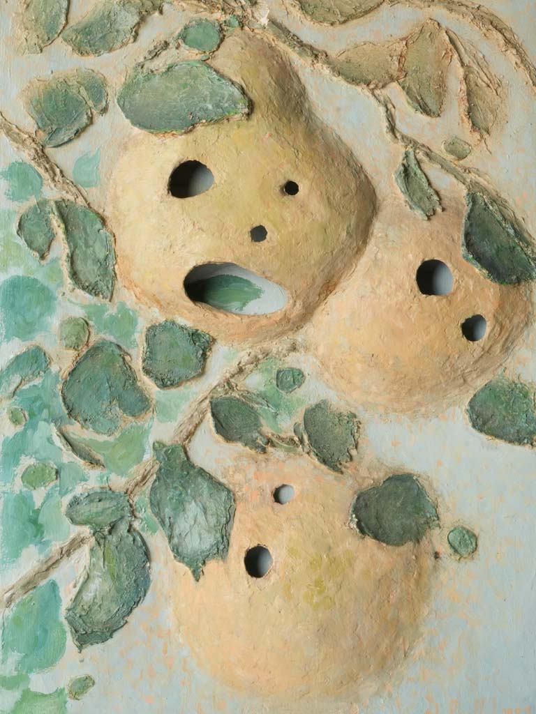 1977 Mixed Media Painting By Philippe Gruffel - 22" x 15¾"