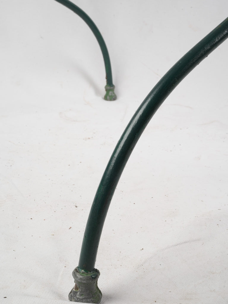 Late 19th–Early 20th Century French Wrought Iron and Marble Table - 28¾" x 37½"