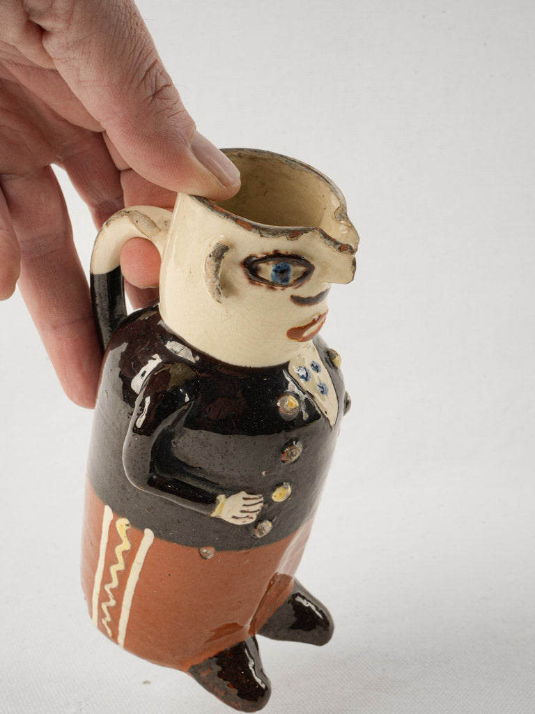 Traditional French folk art creamer