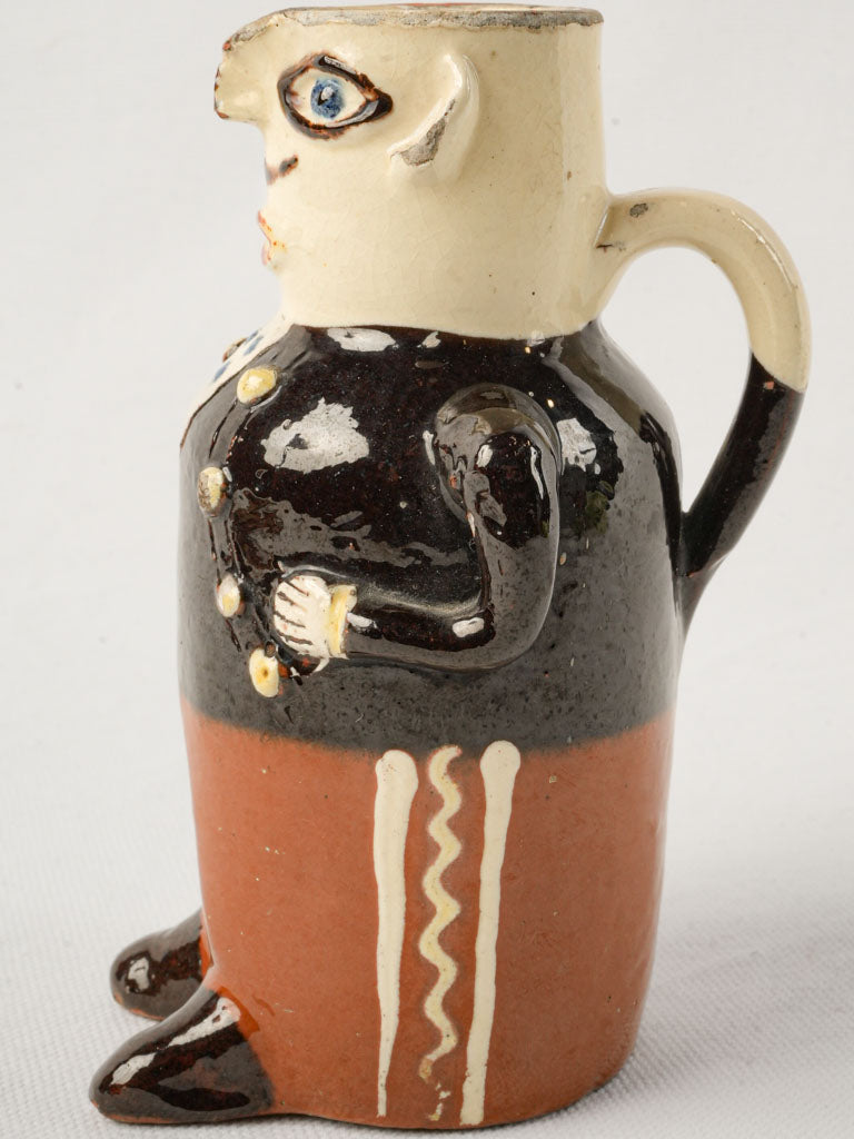 Charming French artistic pottery vessel