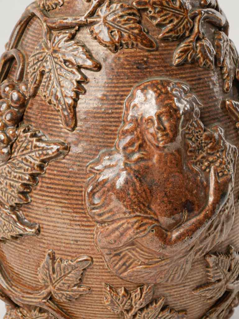 Decorative Bacchante motif pitcher