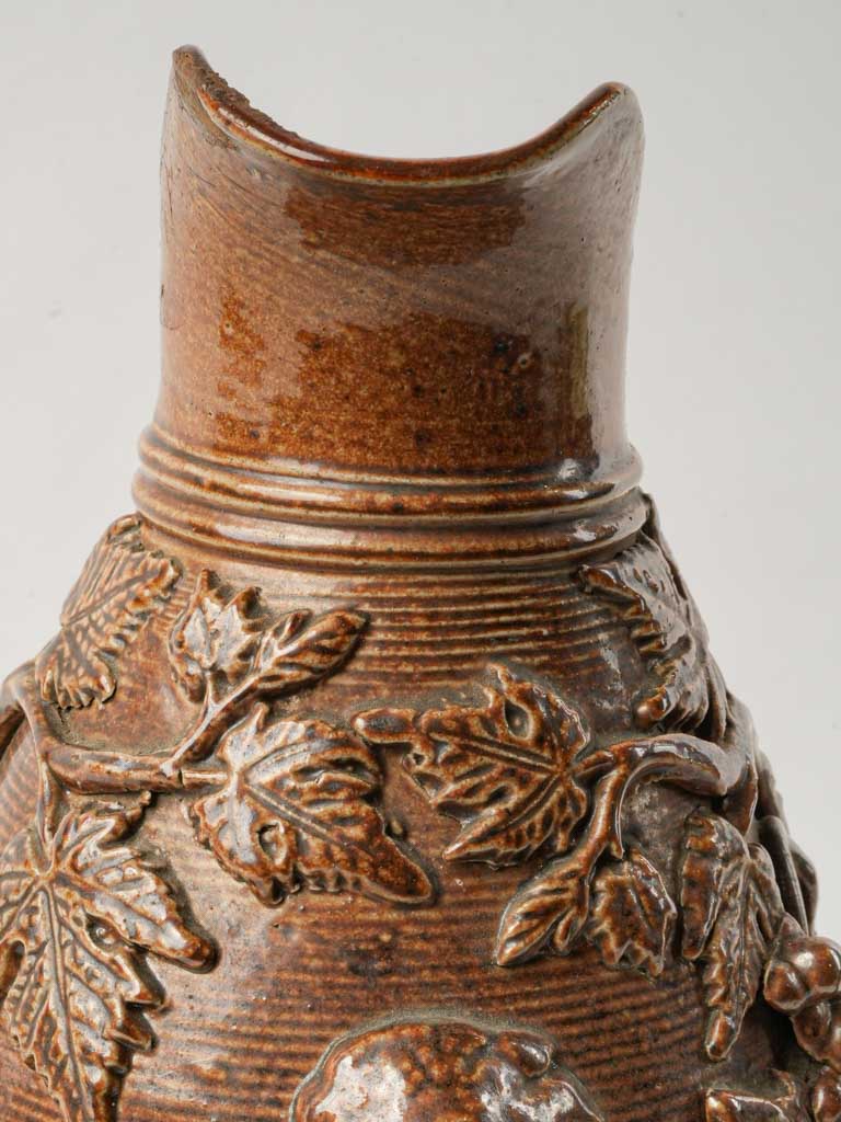 Artisanal mid-1900s ceramic pitcher