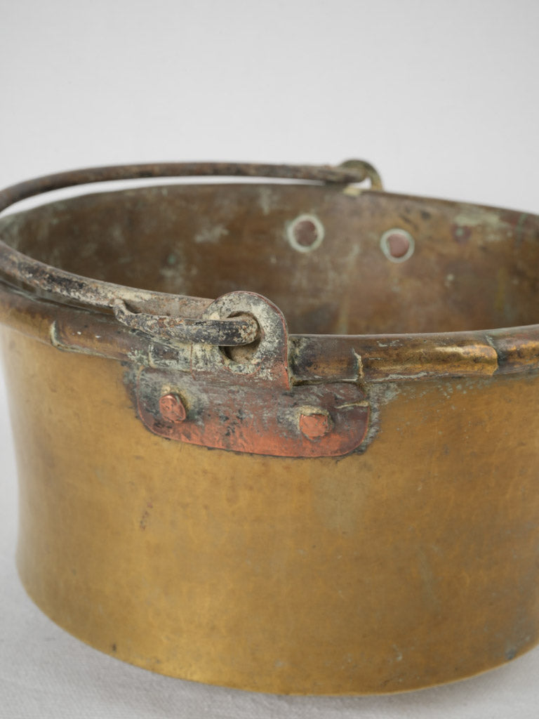 Classic 19th-century brass cauldron