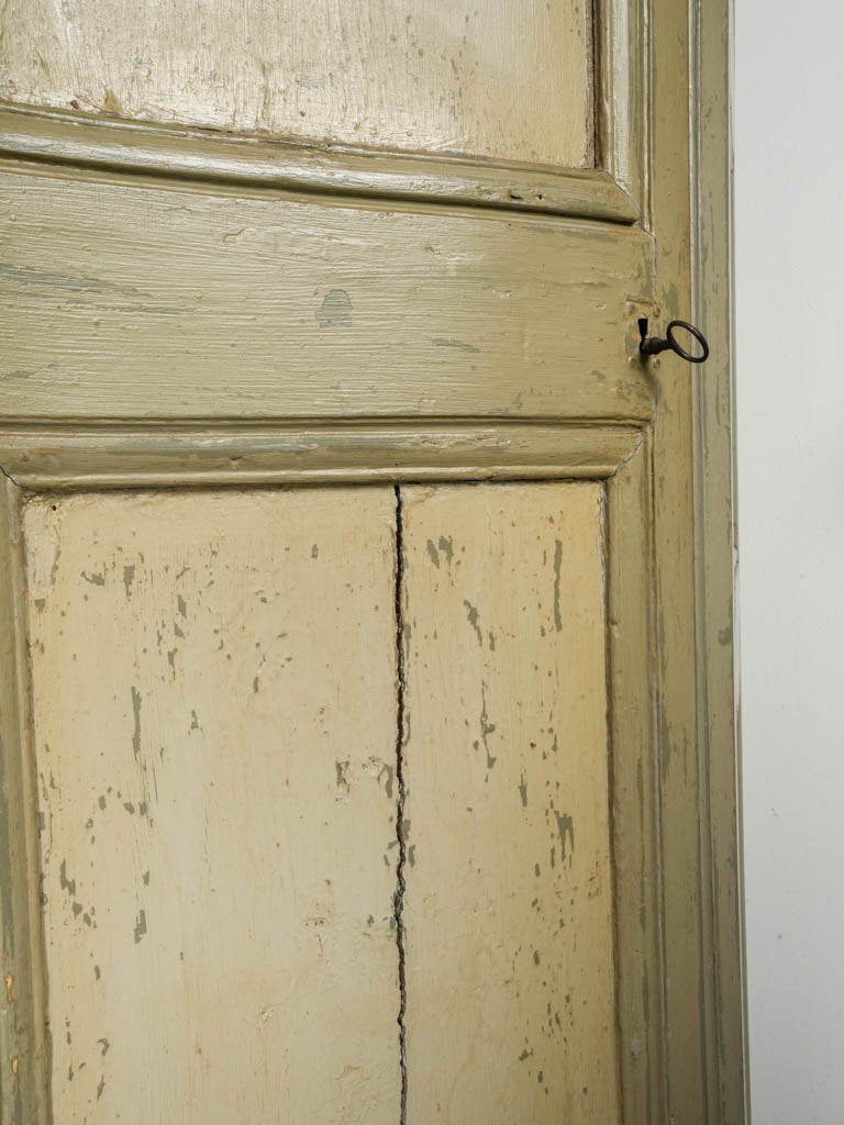 Rare Pair of Late 19th Century French Painted Corner Armoires - 87¾"